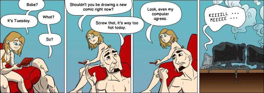 Piece of Me. A webcomic about really, reeeaaally hot weather.