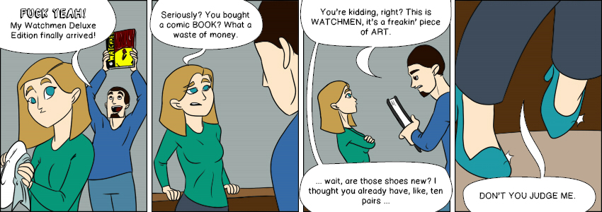 Piece of Me. A webcomic about wastes of money.