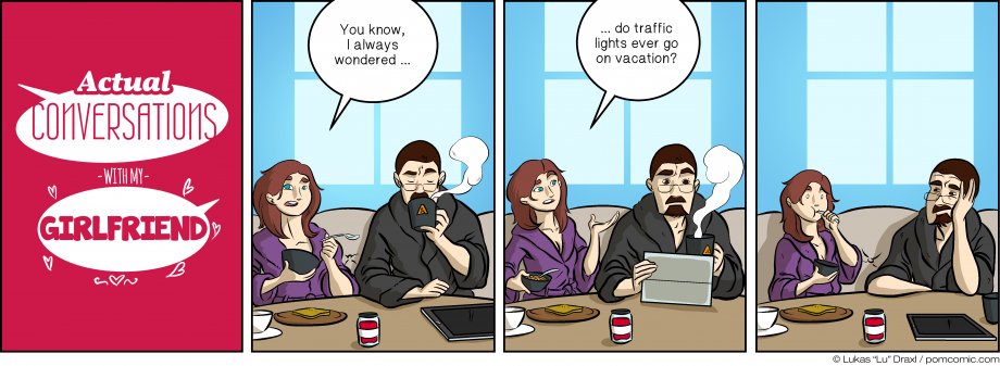 Piece of Me. A webcomic about traffic lights and vacation.