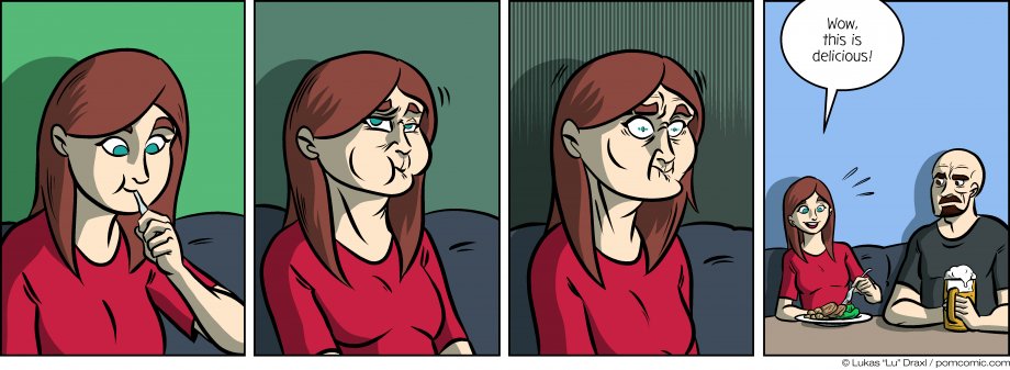 Piece of Me. A webcomic about disgusted faces and unexpected statements.