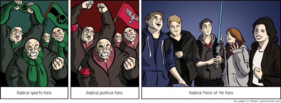 Piece of Me. A webcomic about radical fans and a little pandering. Thanks for your support!