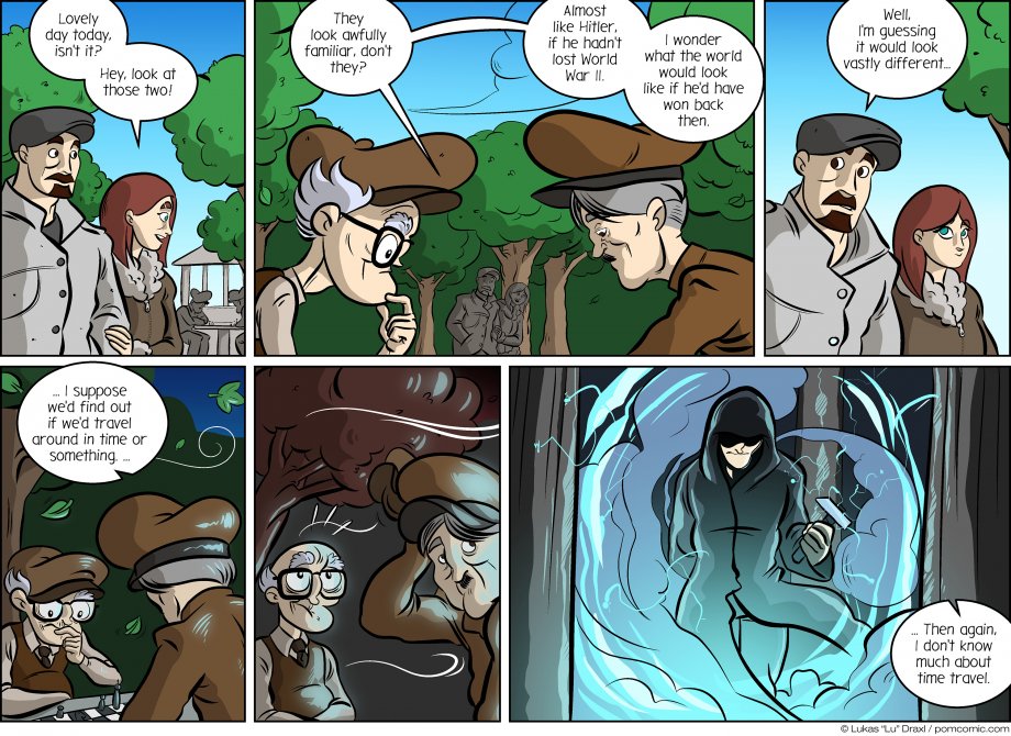 Piece of Me. A webcomic about speculations and time travel.