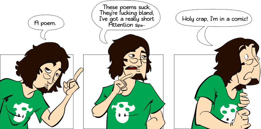 Piece of Me - A webcomic about really bad poetry.