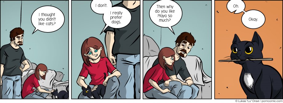 Piece of Me. A webcomic about pet preferences and unexpected crossovers.