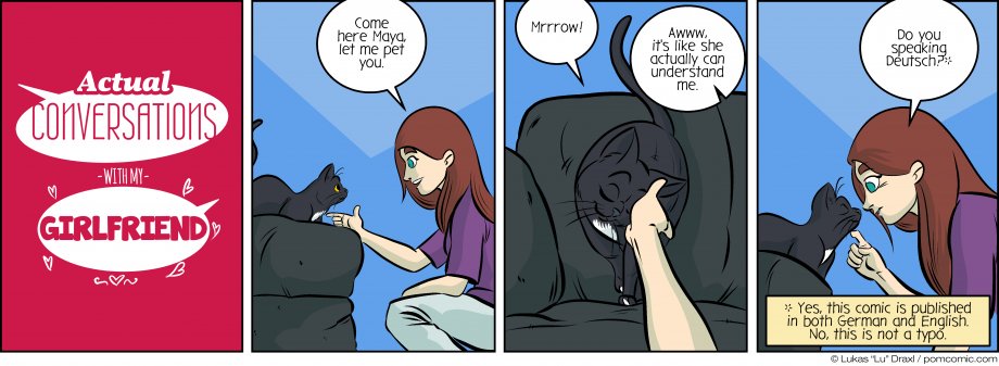 Piece of Me. A webcomic about bilingual cats.