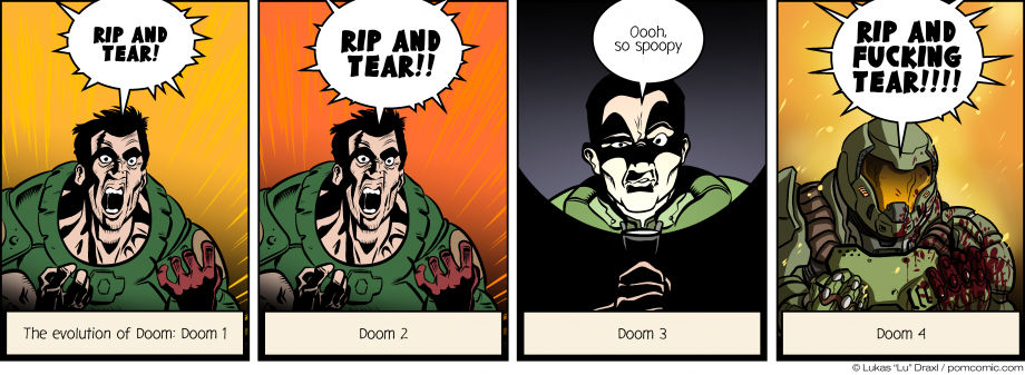 Piece of Me. A webcomic about the grandiose Evolution of the Doom game series.