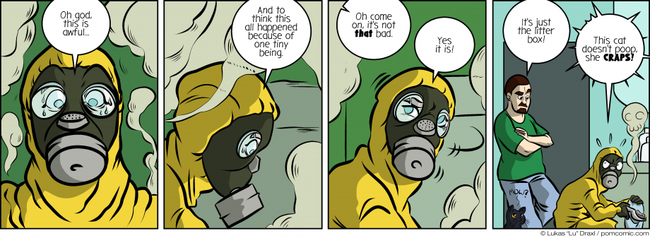 Piece of Me. A webcomic about dangerous biohazards and olfactory catastrophies.