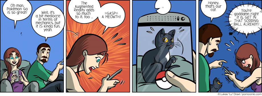 Piece of Me. A webcomic about Pokémon Go and its Augmented Reality quirks.