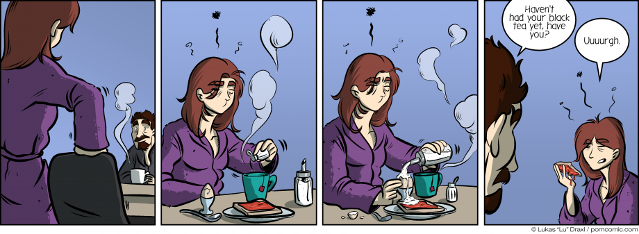 Piece of Me. A webcomic about tired girlfriends and morning routines.