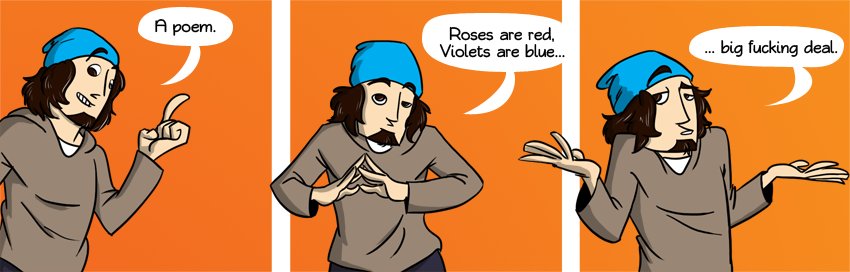Piece of Me - A webcomic about really bad poetry.