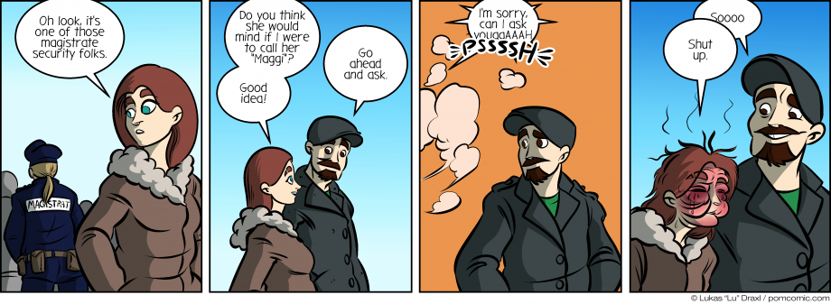 Piece of Me. A webcomic about security officers and pepper spray.