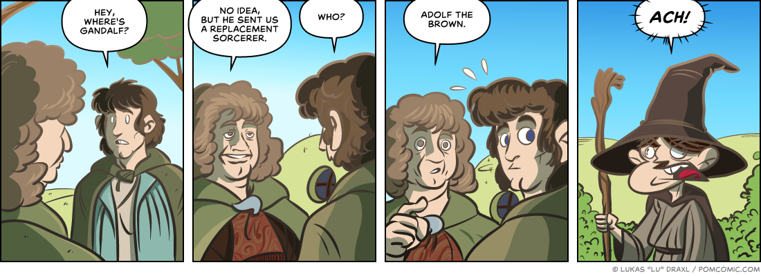 Piece of Me. A webcomic about Middle Earth's replacement sorcerers.