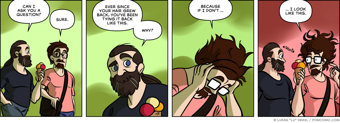 Piece of Me. A webcomic about odd hairstyles and hairy revelations.
