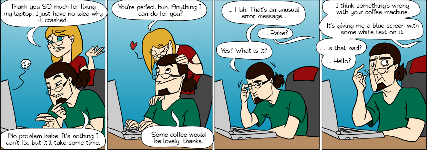Piece of Me - A webcomic about stuff my girlfriend manages to crash.