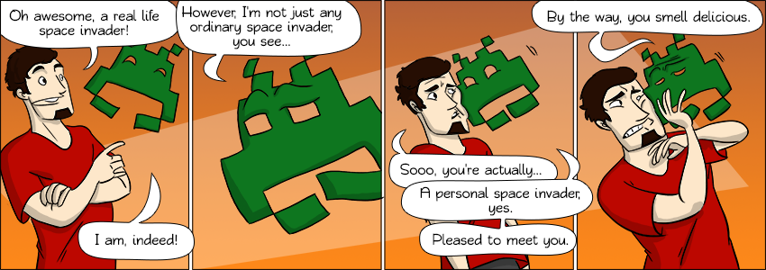 Piece of Me. A webcomic about all sorts of strange videogame characters.