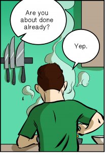 Piece of Me. A webcomic about masks of food and really bad ideas.