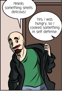 Piece of Me. A webcomic about cooking in self defense.