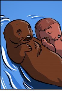 Piece of Me. A webcomic about significant otters. Felt like something cute instead of stupid today. <3
