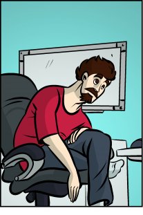 Piece of Me. A webcomic about unhealthy postures and not so sudden back pain.