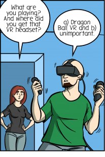 Piece of Me. A webcomic about bad ideas for VR games.