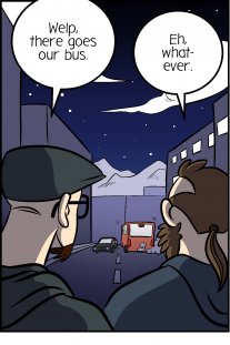 Piece of Me. A webcomic about missed busses and late night walks.