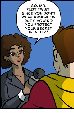 Piece of Me. A webcomic about super heroes and their secret identities.