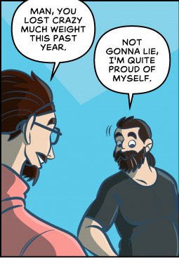 Piece of Me. A webcomic about new year's changes and role reversals.